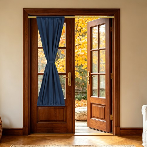 French door curtain - door, x