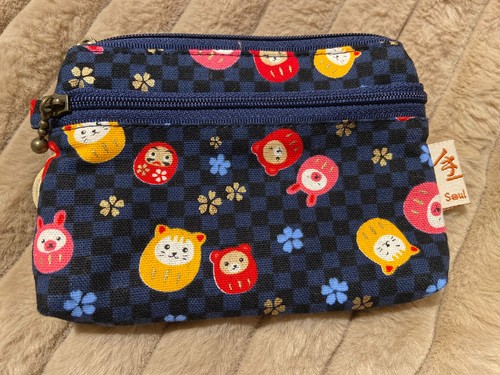 Cotton coin purse - coin, keyring