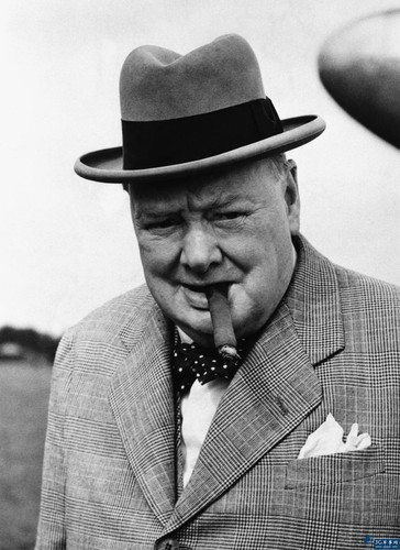 Winston churchill smoking 4x6 - winston,
