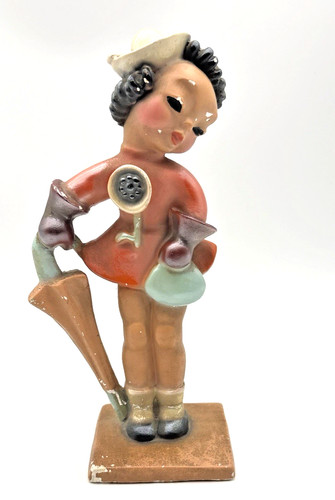 Vintage porcelain statue - vintage,