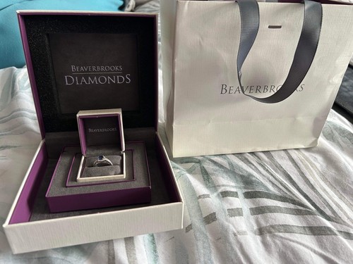 Blue sapphire engagement - sapphire, ring
