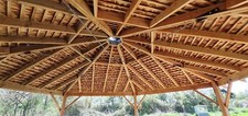 Shingled Wooden Pergola, Gazebo, Pavilion, Summer House, Hand Made by master...