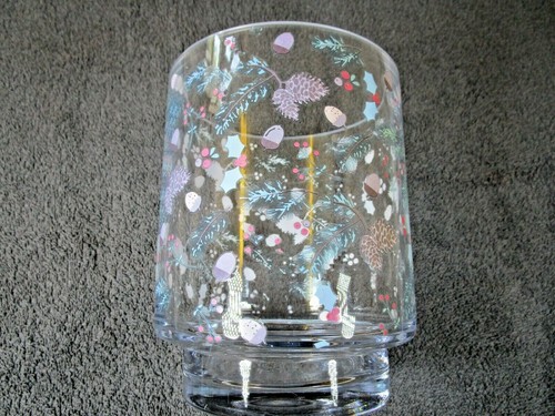 Large hurricane glass vase - glass,