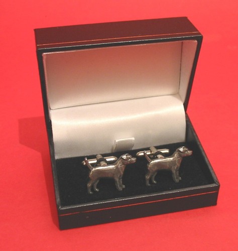 Patterdale terrier cufflinks - patterdale,