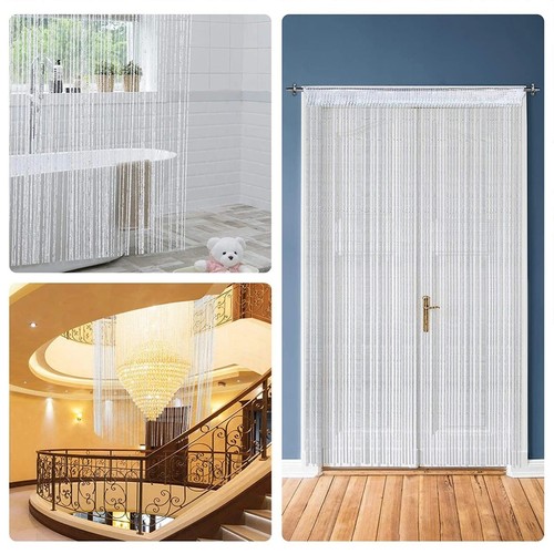 Beaded door fly screen curtain - door,