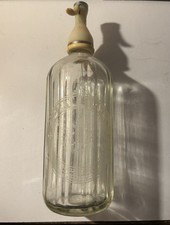 Retro Schweppes Soda Bottle Syphon Vintage 1950s Breweriana Display 12" Height