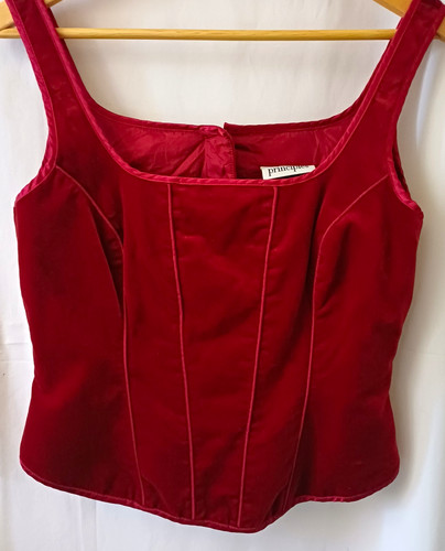 Principles red velvet - principles, corset