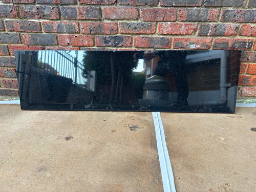 Black polished granite hearth - polished,
