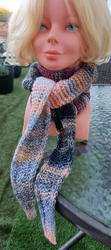 Hand knitted sophie scarf - 'sophie, scarf'