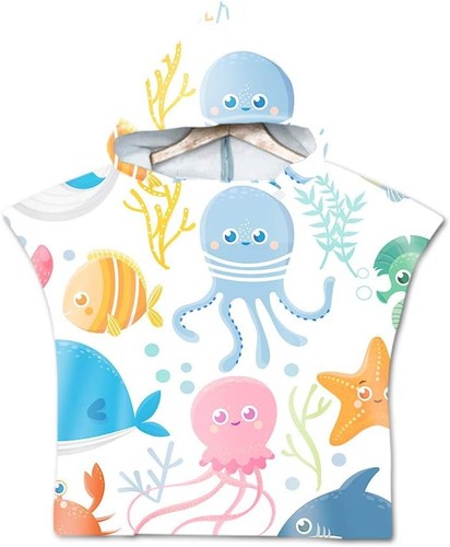 Kids hooded beach towel - hooded,