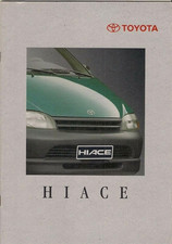 Toyota Hiace 1995-1996 Swiss Market Sales Brochure Van, Combi & Wagon
