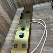 Gold shower panel tower system - shower,