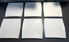 6 x  MAXWELL WILLIAMS White Basics EAST MEETS WEST Square dinner plates (26cm)