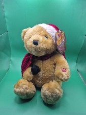 Christmas Mistletoe & Wine Animated Singing Bear Battery Operated