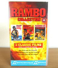 The Rambo Collection VHS Video Box Set 3 Films Stallone
