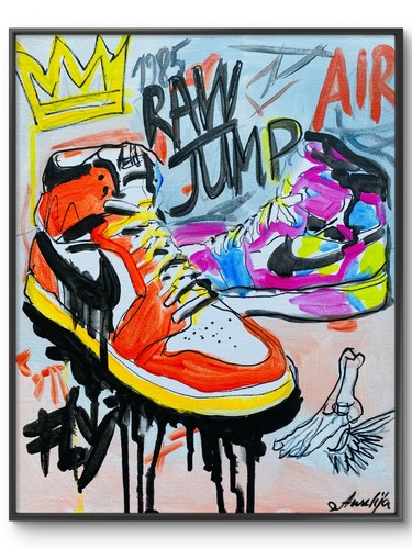 Graffiti style painting - graffiti,