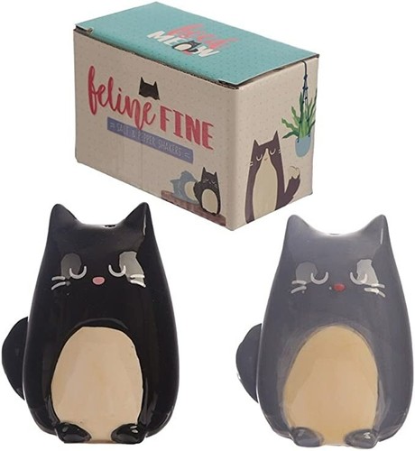 Feline fine black and grey - and,