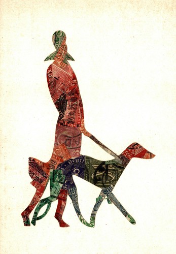 Collage stamps art - of,