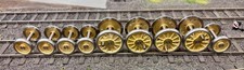 Complete set of 0 gauge brass