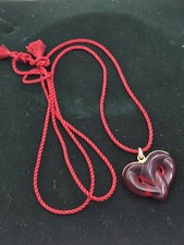 LALIQUE RUBY RED CRYSTAL GLASS