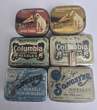 Gramophone Needle Tins Pack of
