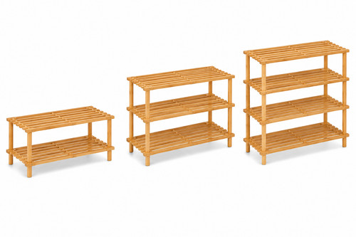 Tier wooden shoe rack - rack, &