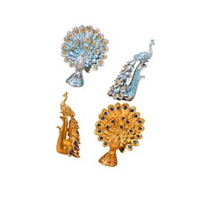 Animal Peacock Statue Realisitc Peacock Figure Nordic Stylish Ornament