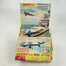 Vintage Corgi Boxed No. 724 Sea King Helicopter (Space Capsule Missing) Box A/F