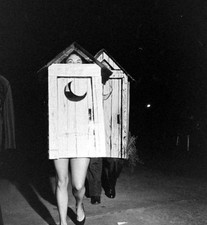 Vintage Halloween Outhouse