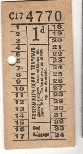 Bus tram ticket portsmouth - bus,