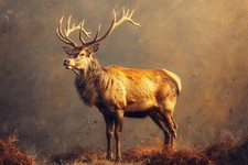 Stag Deer Canvas Picture Print Wall Art