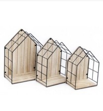 House Shaped Shelves / display unit Set of 3