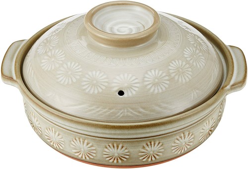 Japanese donabe clay - pot, in