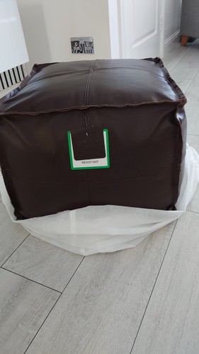 Genuine leather bean bag - leather,