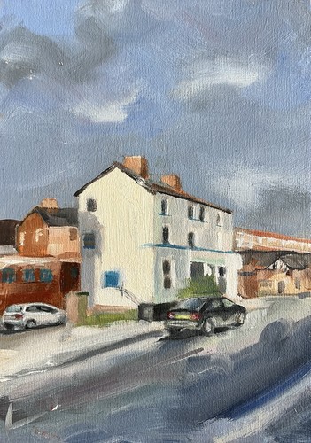 Impressionist street scene - impressionist,