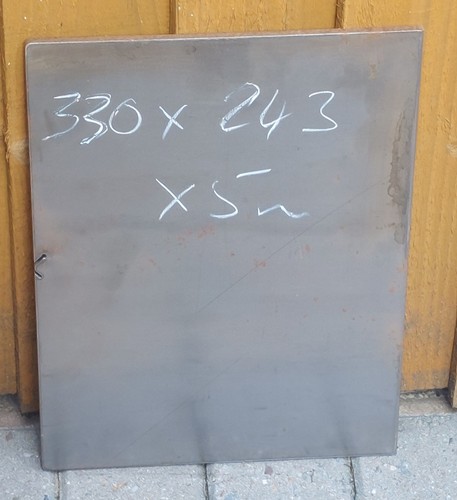 Mild steel plates 330mm - steel, x