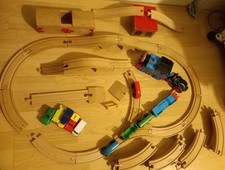 Brio ELC Wooden Train Track style/Large Bundle( Job Lot...Carriage/ Bridges)ect