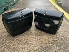 Rickman Vintage Retro Classic Side Panniers Back Box Rear Helmet Rack Motorcycle