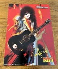 Paul Stanley Silvertone Guitars Promo Card 5x7 Flyer Kiss