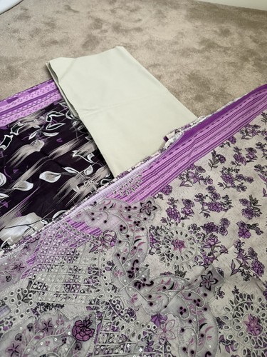 Unstitched suit salwaar - -,