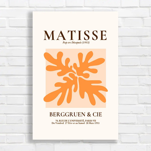Matisse cutout abstract - cutout, orange