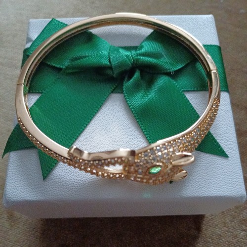 Diamonte panther bangle - diamonte,