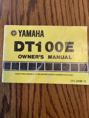 Yamaha dt100e owner - yamaha,