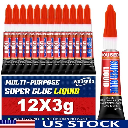 12x3g super glue fast drying - glue,