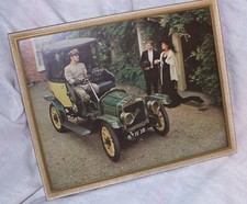 Vintage picture Vintage Car print BRASIER 1908 framed vintage car print RARE