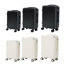 Cabin Case Hand Luggage Carry on Suitcase 4 Wheel 3 Sizes With Cup Holder & Hook