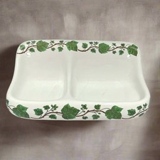Paris Porcelain Double Soap Dish, French Vintage Soap Dish, Wall Mounted