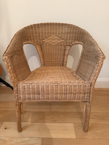 Lloyd loom style wicker chair - loom,