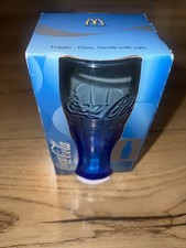 McDonalds Blue Coca Cola Glass