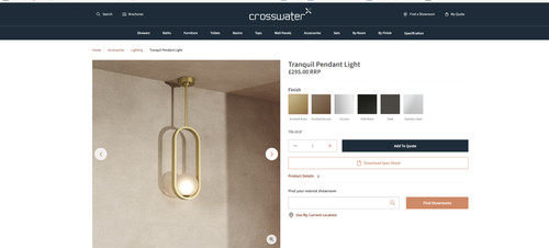 Crosswater brushed brass wall - brushed,